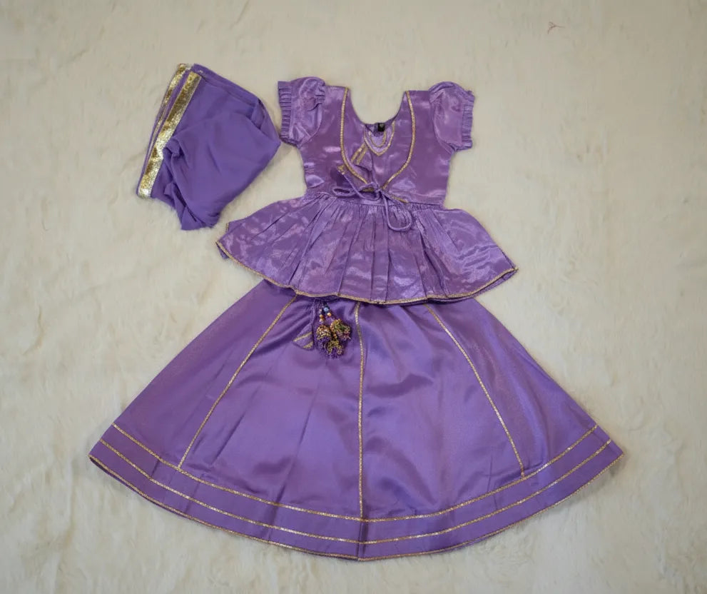 Purple Choli Set