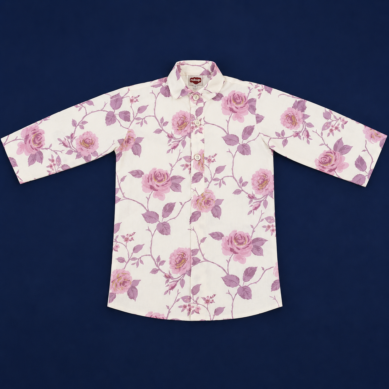 Rose Print Kurta Set