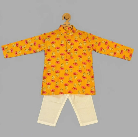 Floral Kurta Pajama Set