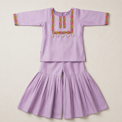 Lavender Top & Palazzo Set