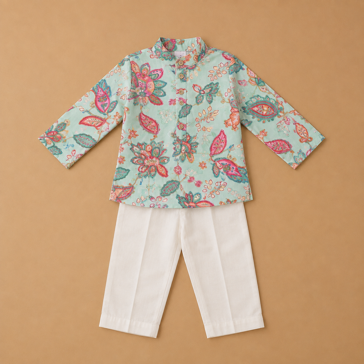 Boys Printed Kurta & Pant Set