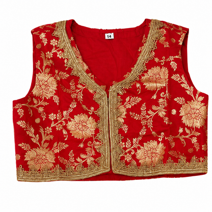 Red Flower Lehenga Set