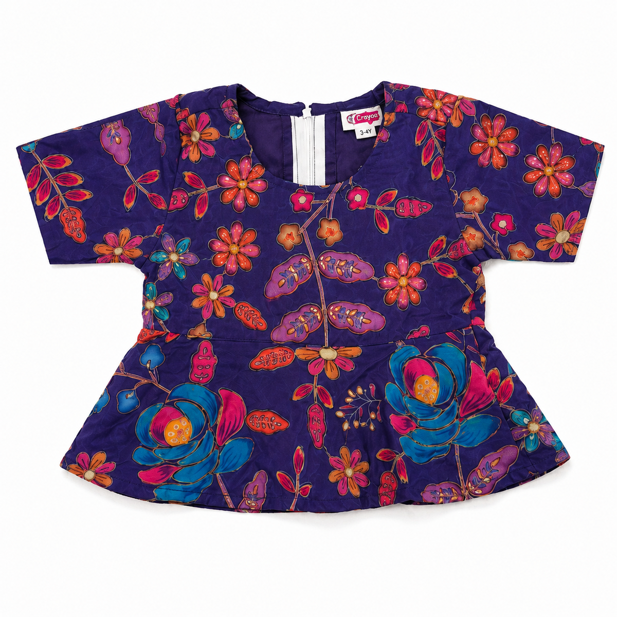 Purple Peplum Top & Palazzo Set