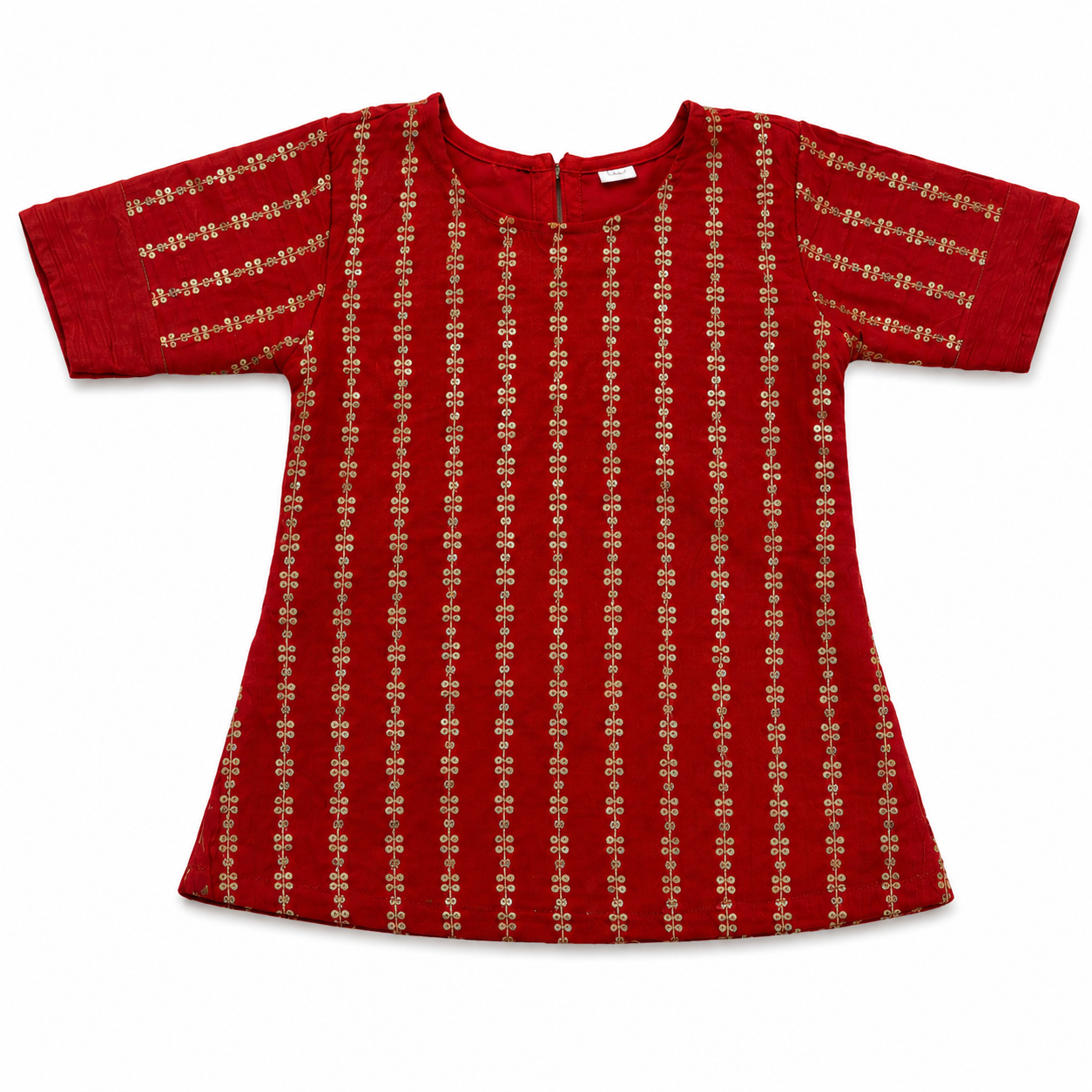 Girl Maroon Traditional Sharara Set