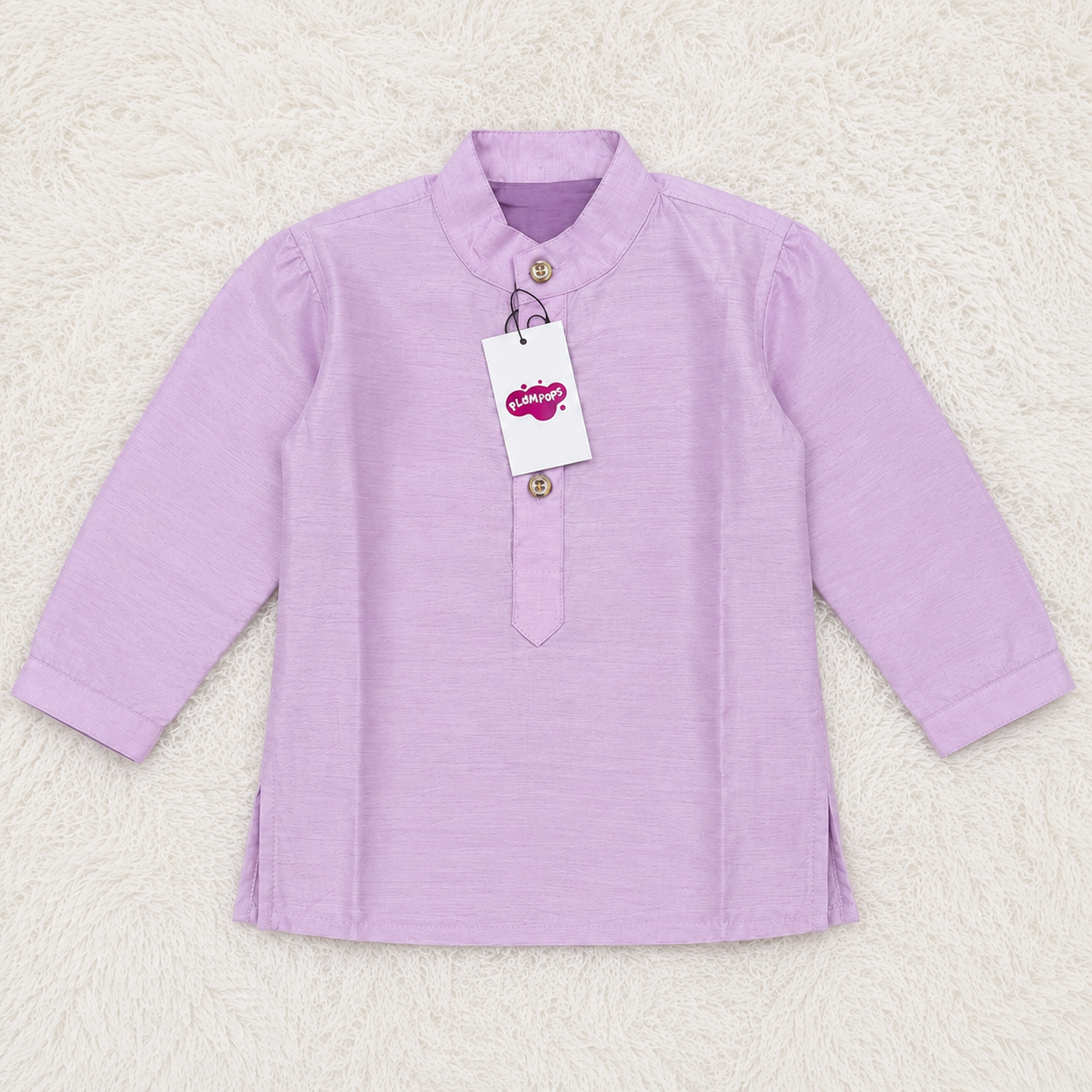 Lilac Kurta & White Pants