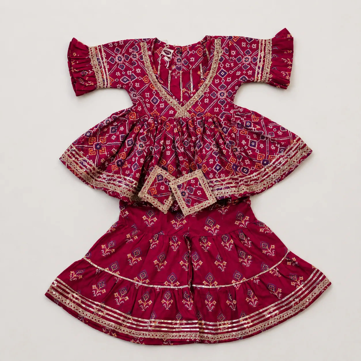 Bandhani Sarara Set