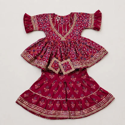 Bandhani Sarara Set