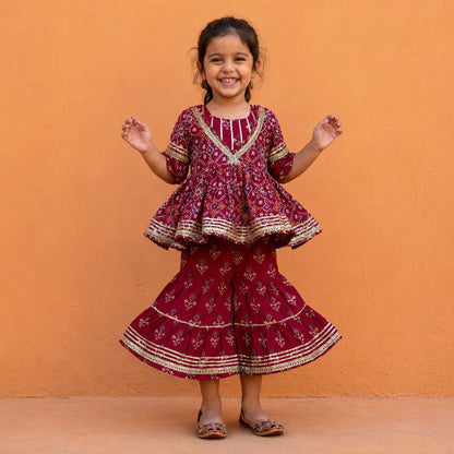 Bandhani Sarara Set