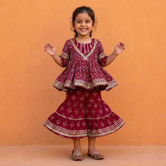 Bandhani Sarara Set