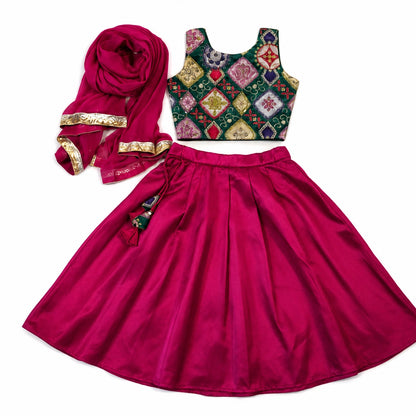 Brocade Lehenga Choli Set