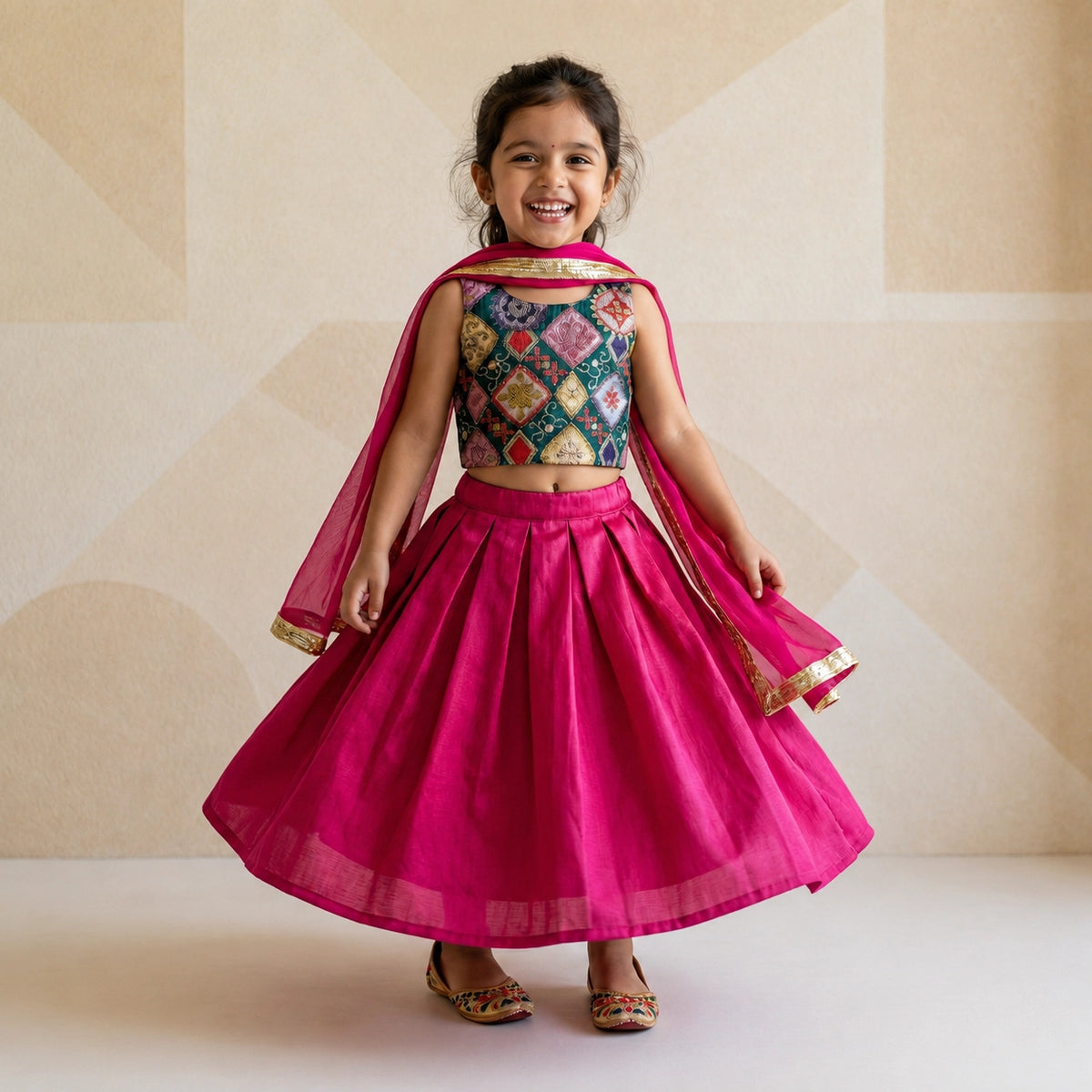 Brocade Lehenga Choli Set