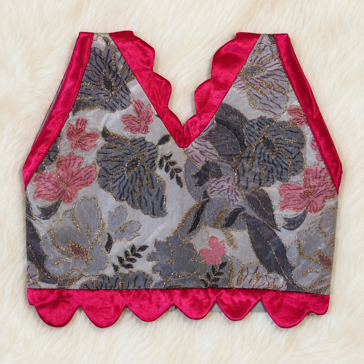 Pink Brocade Lehenga Set