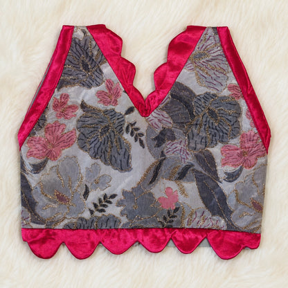 Pink Brocade Lehenga Set