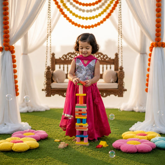 Pink Brocade Lehenga Set