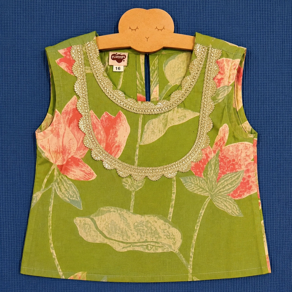Green Floral Sharara Set