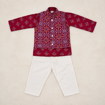 3-Piece Kurta Jacket Set