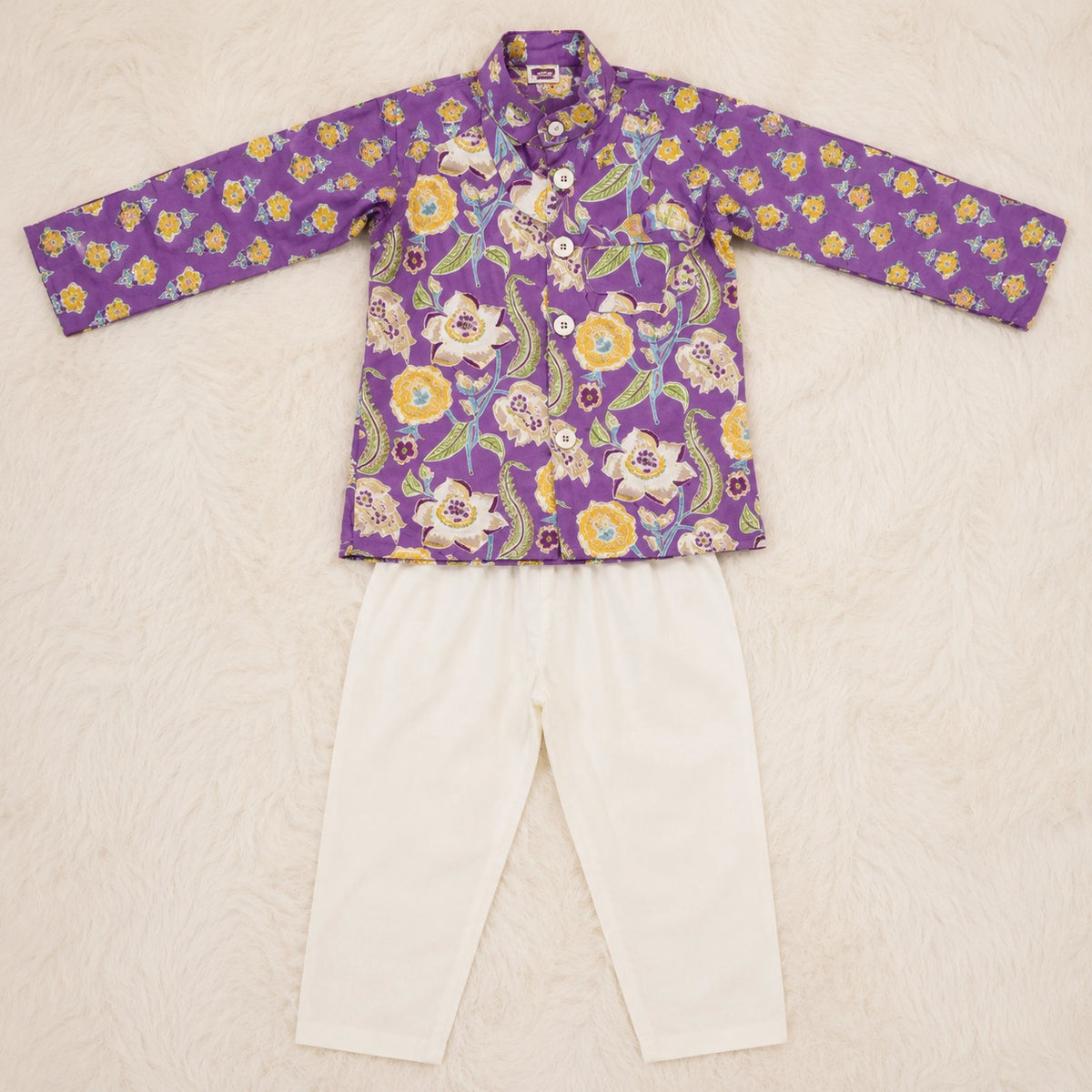 3-Piece Kurta Jacket Set