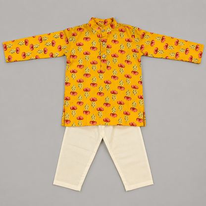 Floral Kurta Pajama Set