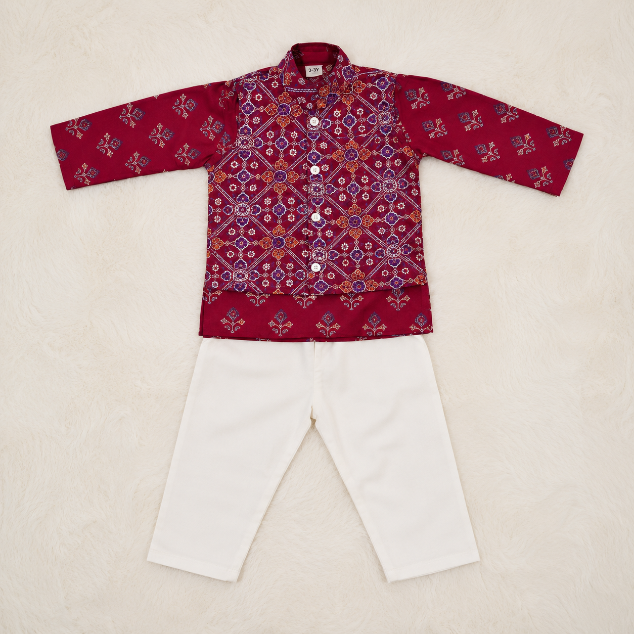 3-Piece Kurta Jacket Set