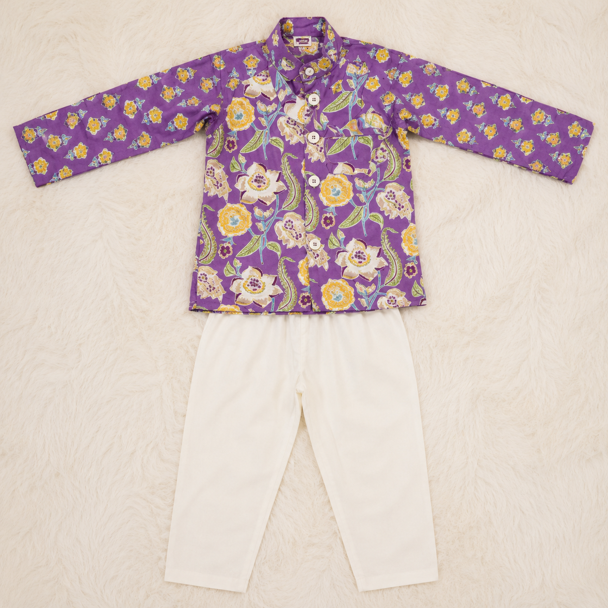3-Piece Kurta Jacket Set