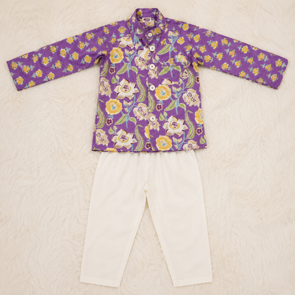 3-Piece Kurta Jacket Set