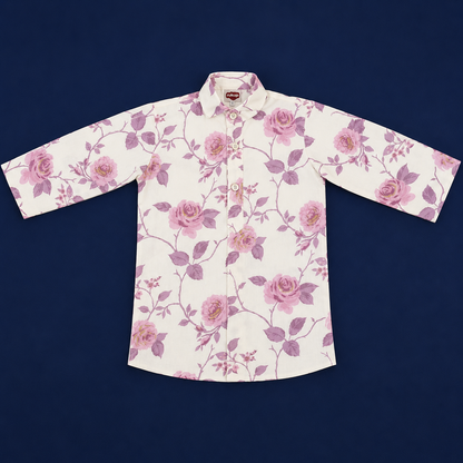 Rose Print Kurta Set