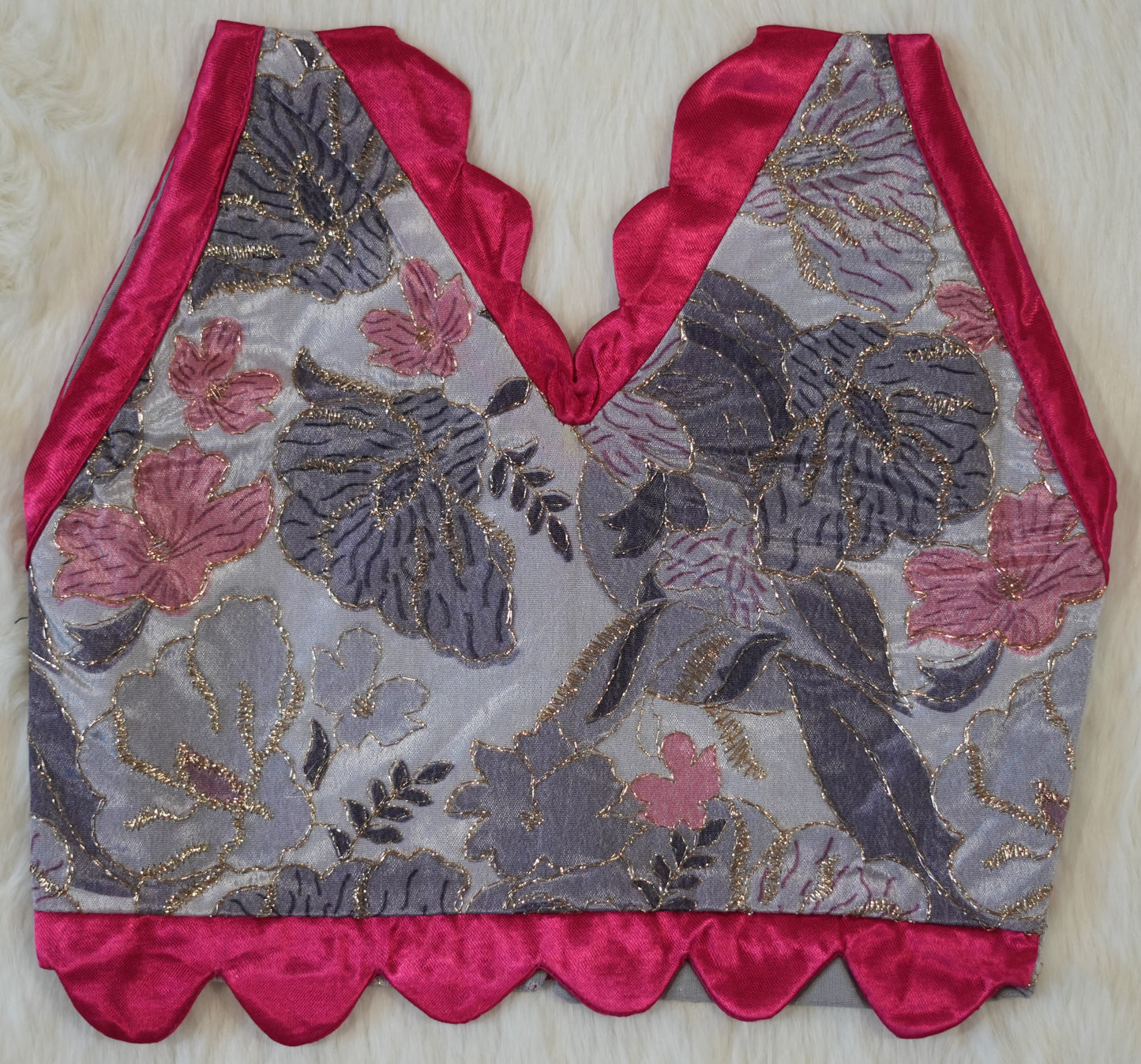 Pink Brocade Lehenga Set