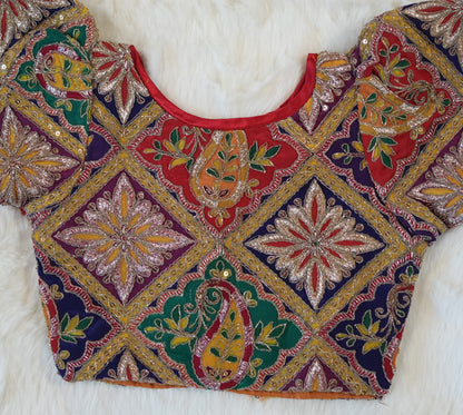 Red Tiered Lehenga Set