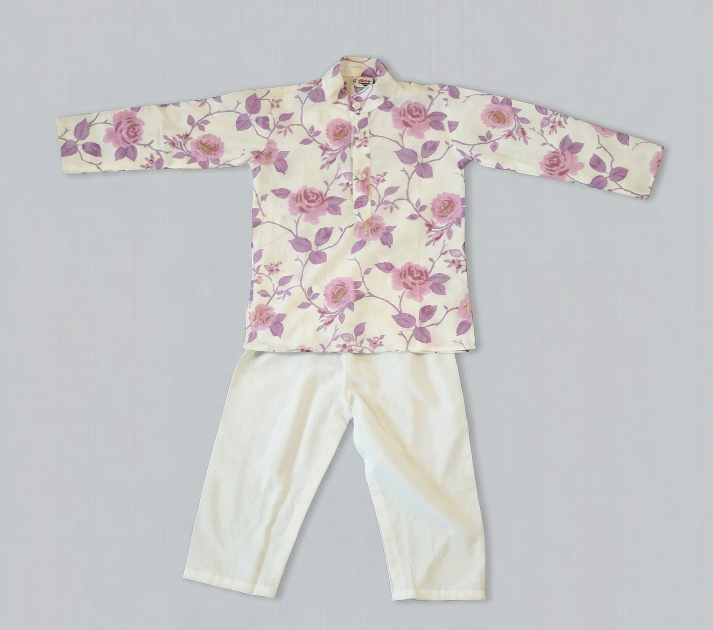 Rose Print Kurta Set