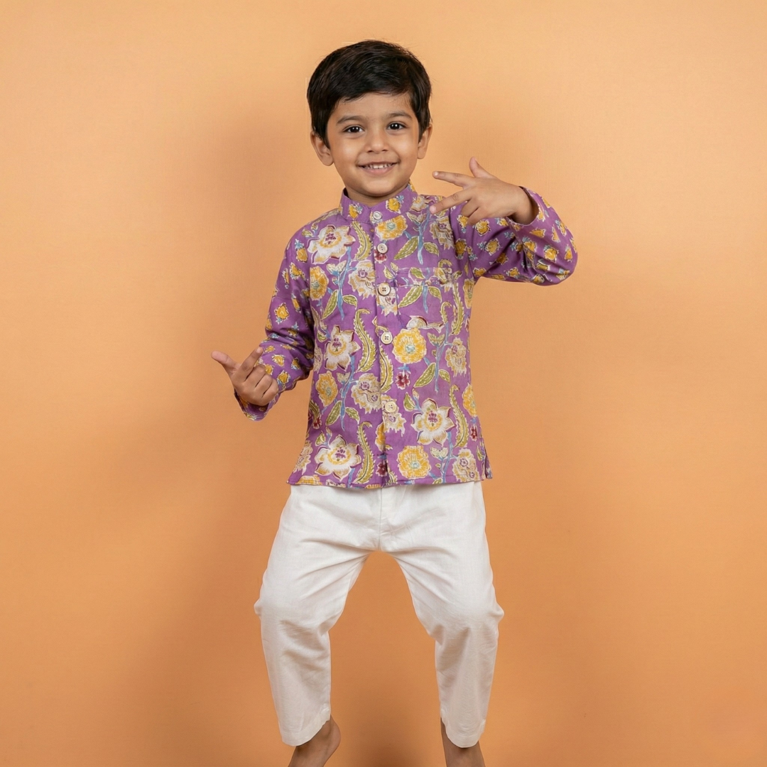 3-Piece Kurta Jacket Set
