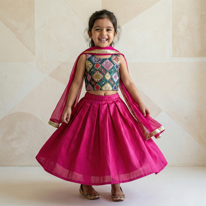 Brocade Lehenga Choli Set